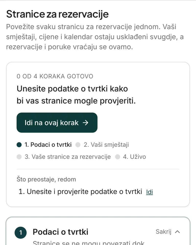 Postavljanje stranica: četiri koraka, dva gotova, i što preostaje redom
